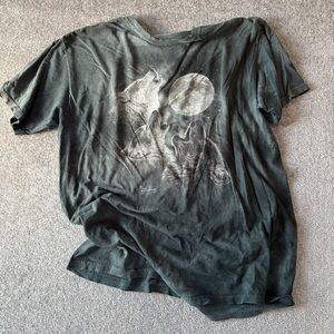 Y2K 2007 The Mountain Wolf Nature AOP Tie-Dye Men's Size XXL T-Shirt